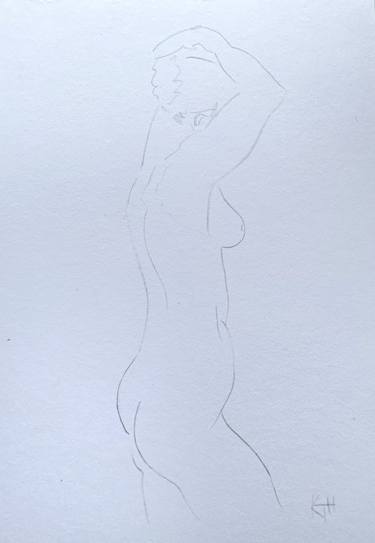 Original Figurative Nude Drawings by Kathleen Tappin-Hughes