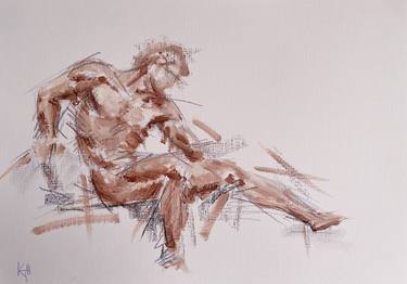Print of Nude Paintings by Kathleen Tappin-Hughes