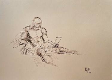 Original Figurative Nude Drawings by Kathleen Tappin-Hughes