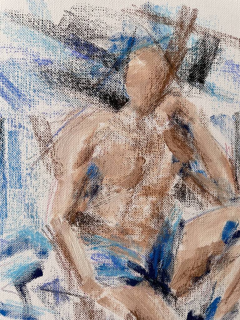 Original Figurative Nude Painting by Kathleen Tappin-Hughes