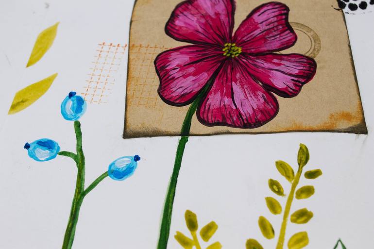 Original Fine Art Botanic Printmaking by Nadiia Troian