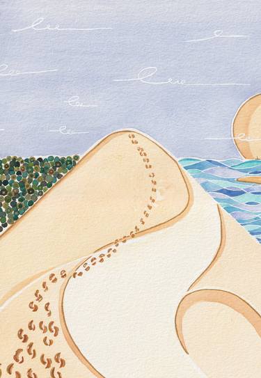 Dune du Pilat Watercolor Original by Sarah Connor's Art thumb