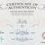 The Hill | Series One | Certificate of Authenticity