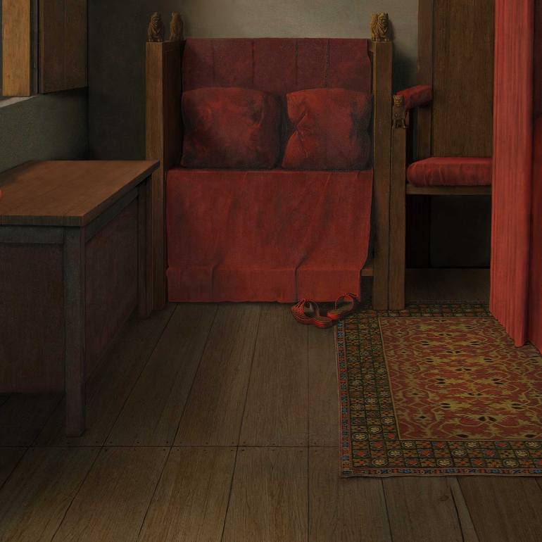 Original Realism Interiors Printmaking by Dent-de-Lion du Midi