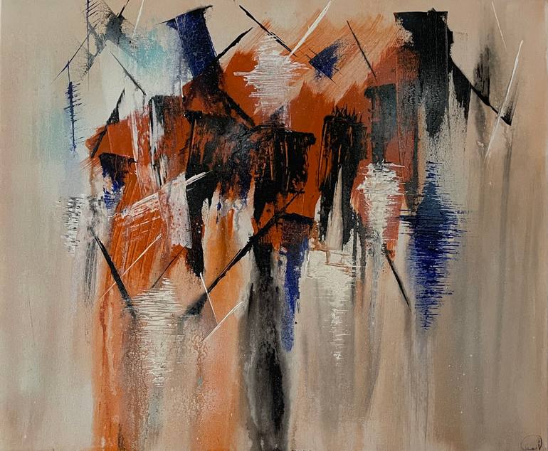 Original Illustration Abstract Painting by Asmaa Harimi