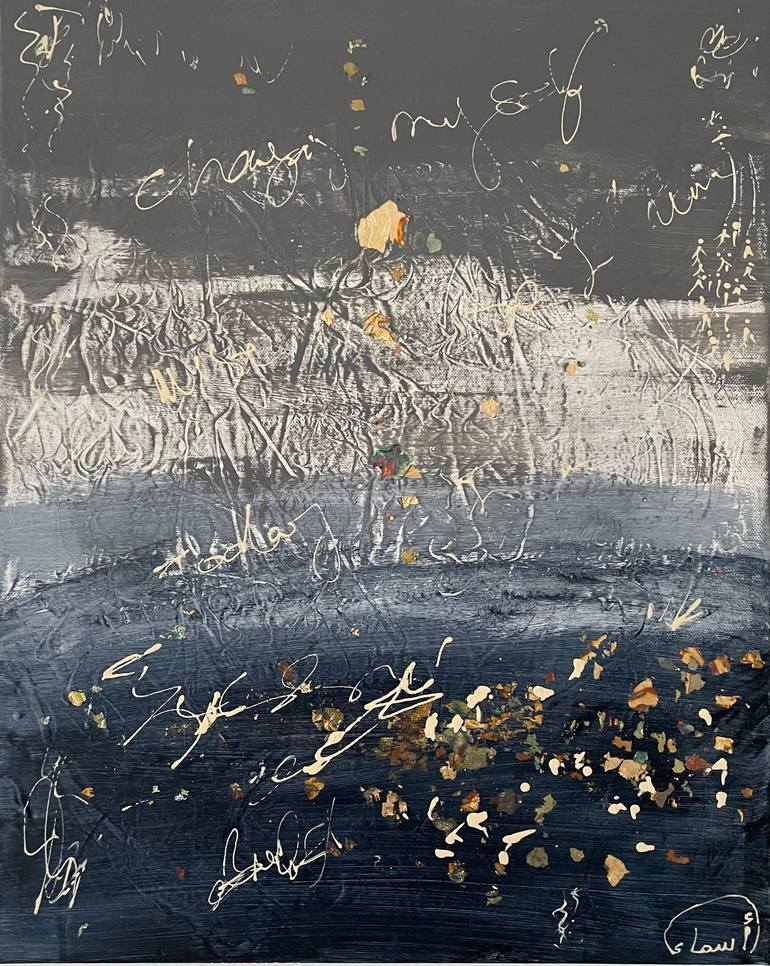 Original Abstract Painting by Asmaa Harimi | Abstract Art on Canvas | Sea Salt I Fantasia collection