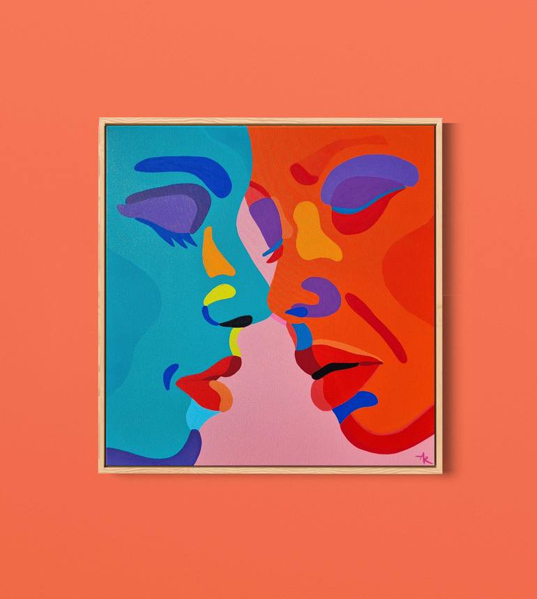 Original Abstract Pop Culture/Celebrity Painting by Agate Rubene