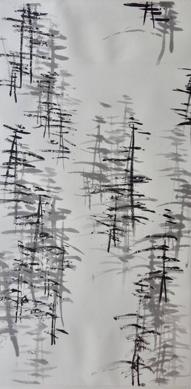 Original Abstract Tree Painting by Victoria Genberg