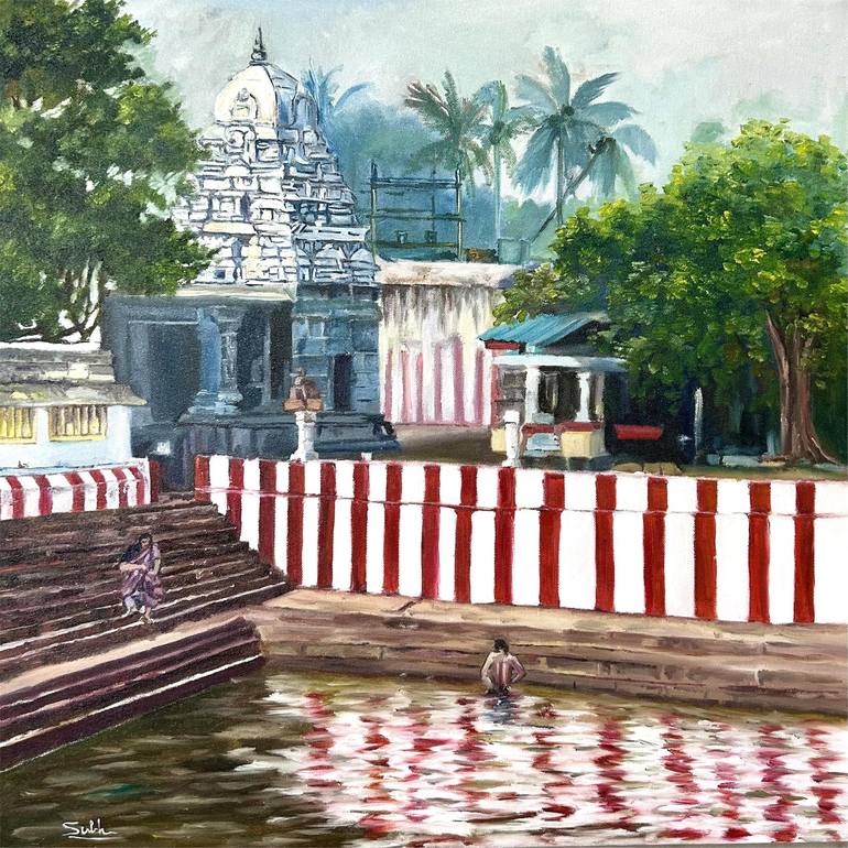 Print of Art Deco Architecture Paintings by Subhashree S
