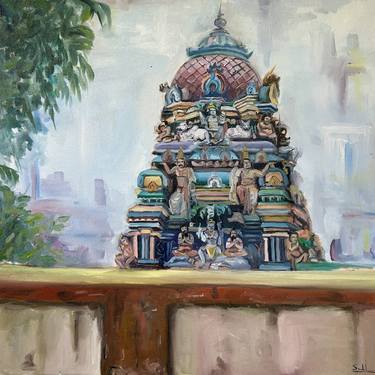 Original Art Deco Architecture Paintings by Subhashree S