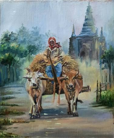 Print of Rural life Paintings by Subhashree S