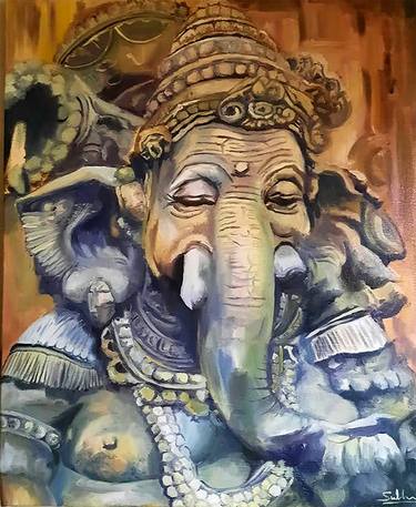 Original Art Deco Culture Paintings by Subhashree S