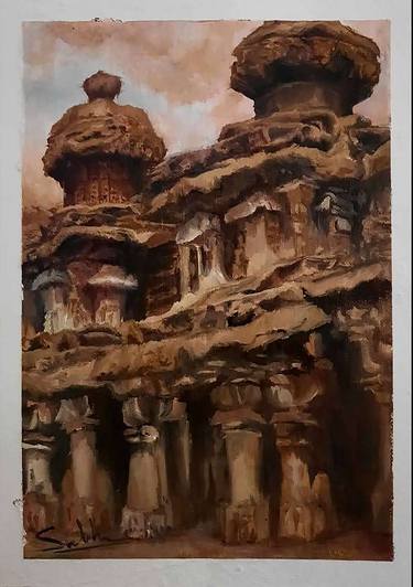 Print of Realism Architecture Paintings by Subhashree S