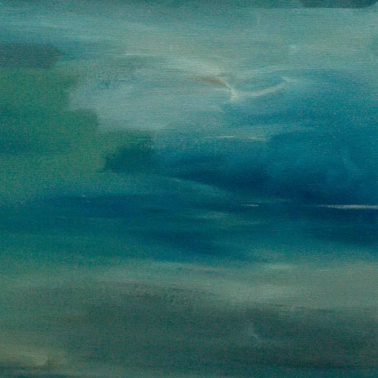 Original Abstract Seascape Painting by H N