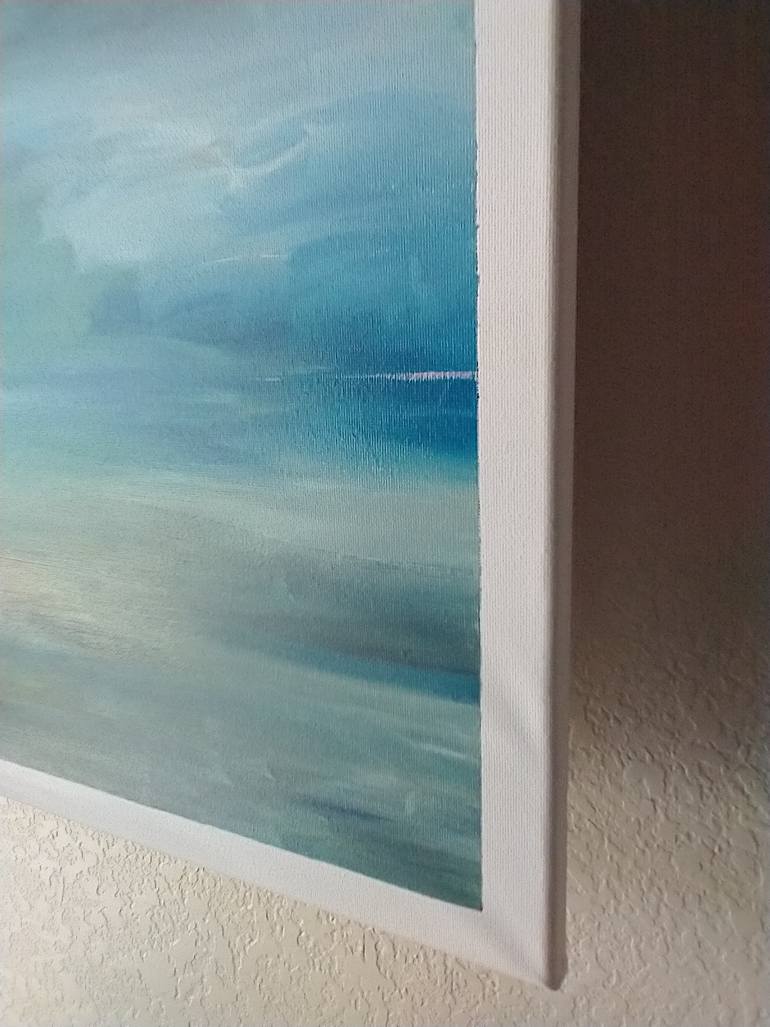 Original Abstract Seascape Painting by H N