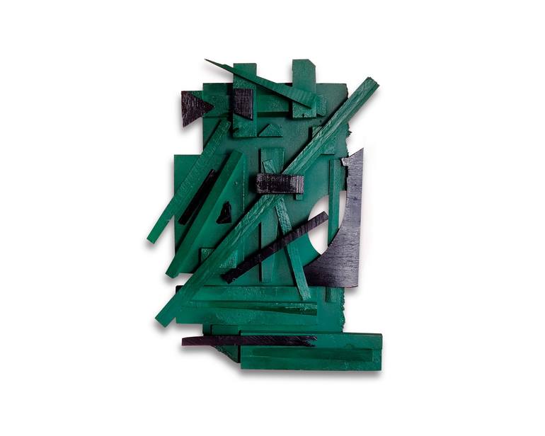 Original Abstract Expressionism Geometric Sculpture by Adriano Zago