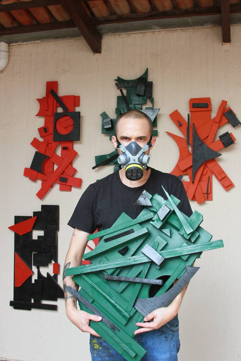 Original Geometric Sculpture by Adriano Zago