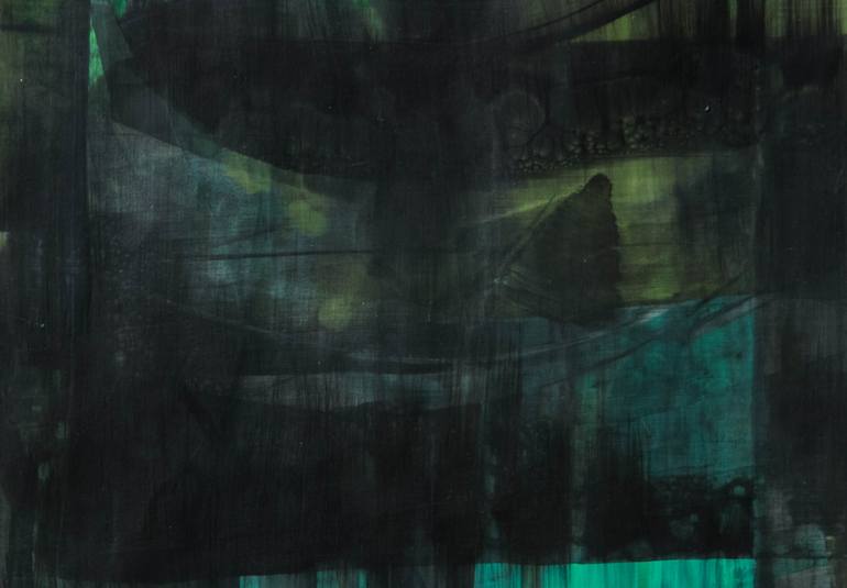 Original Abstract Expressionism Abstract Painting by Adriano Zago