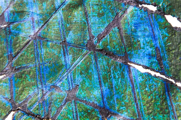Original Abstract Botanic Painting by Adriano Zago