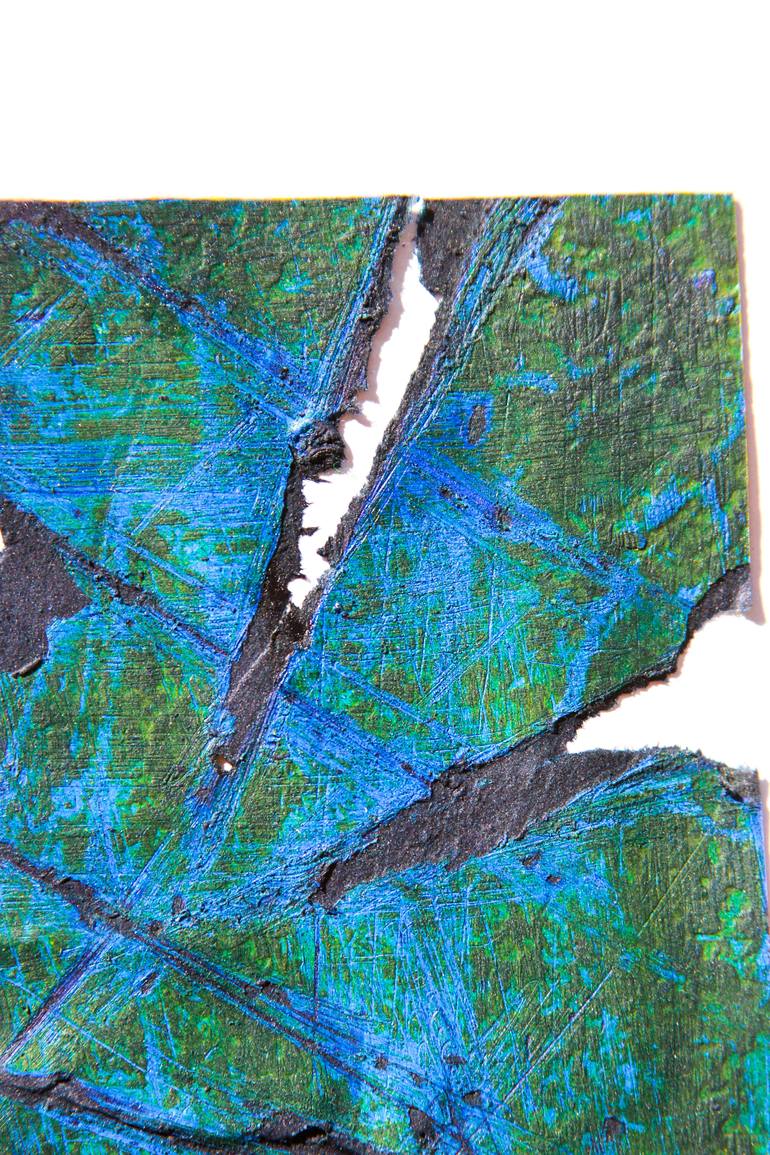 Original Abstract Botanic Painting by Adriano Zago