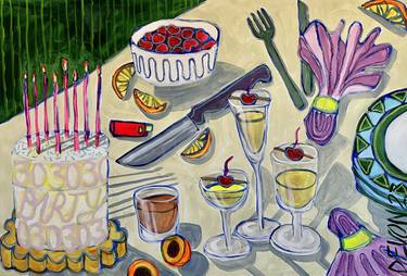 Print of Figurative Food & Drink Paintings by Devon Grimes