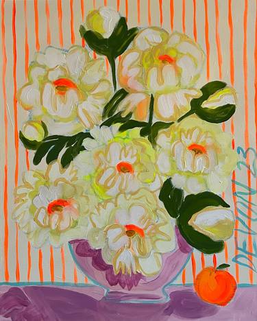 Print of Figurative Floral Paintings by Devon Grimes
