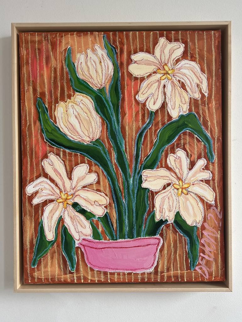 Original Expressionism Floral Painting by Devon Grimes