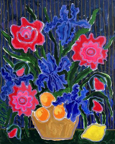 Print of Expressionism Floral Paintings by Devon Grimes