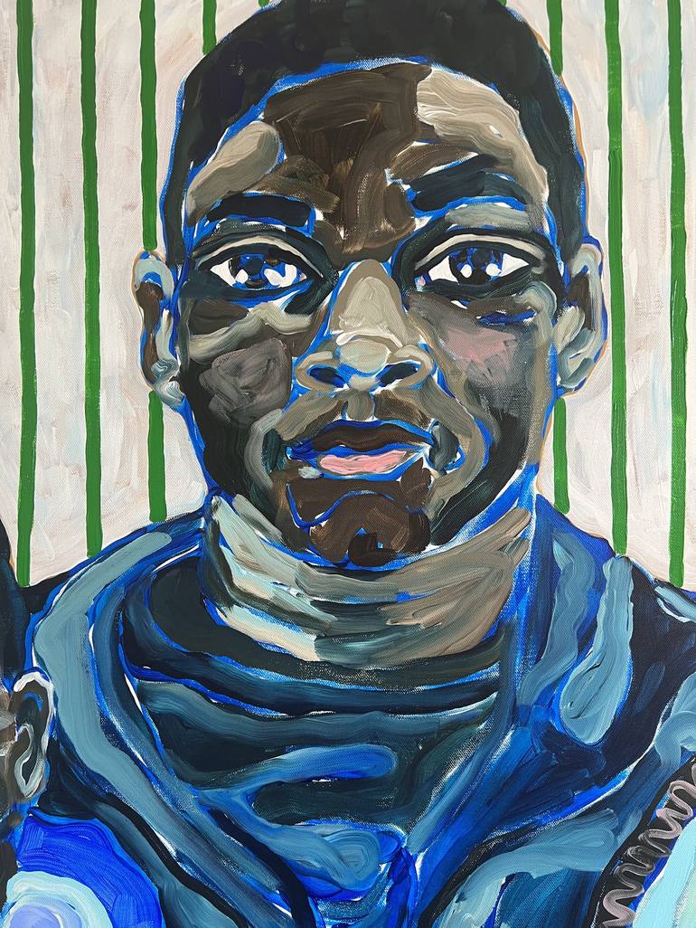 Original Expressionism People Painting by Devon Grimes