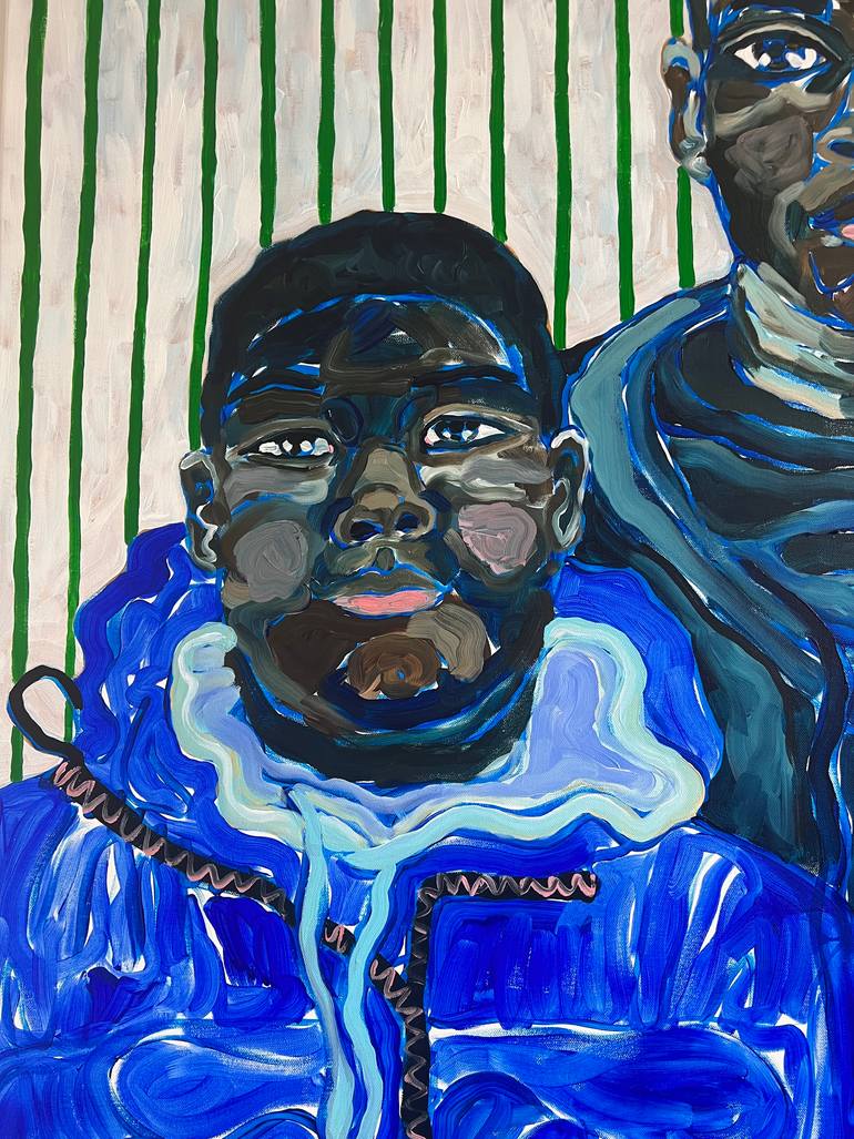 Original Expressionism People Painting by Devon Grimes