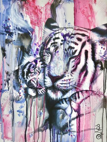 Print of Abstract Animal Paintings by Briana Fitzpatrick