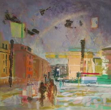 Original Impressionism Cities Paintings by Jacqueline Cope