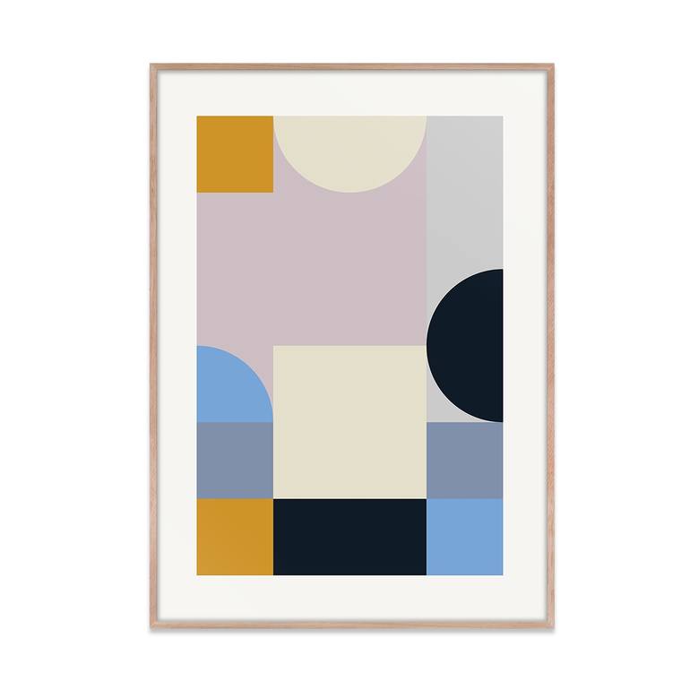 Original Abstract Geometric Printmaking by Marcio Pontes