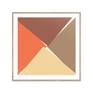 Arrow D 70x70cm in wood frame