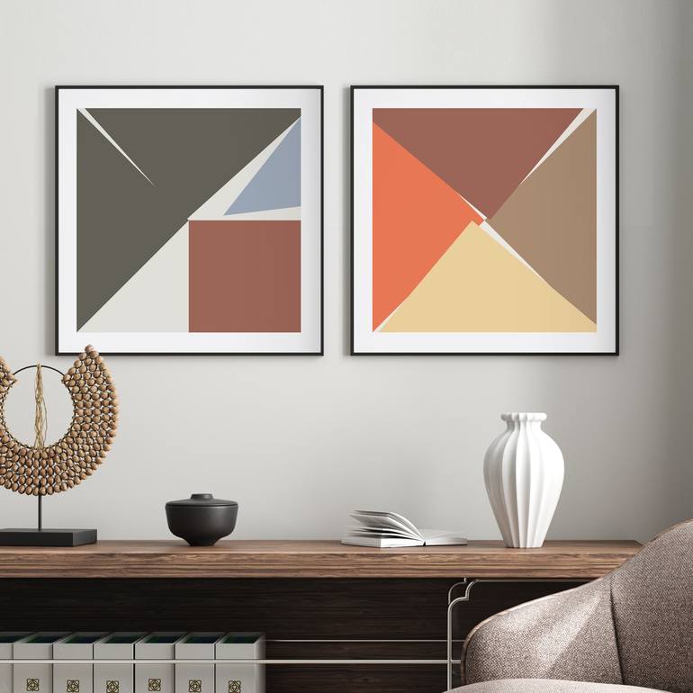 Original Geometric Printmaking by Marcio Pontes