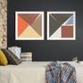 Cozy bedroom with two Arrow prints combined.