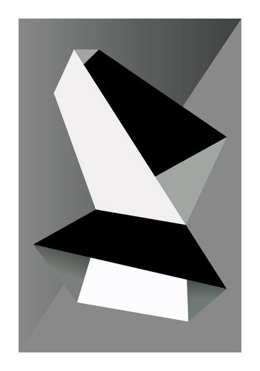 Print of Abstract Geometric Printmaking by Marcio Pontes