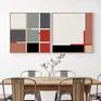 Combine two or more prints to decorate the space