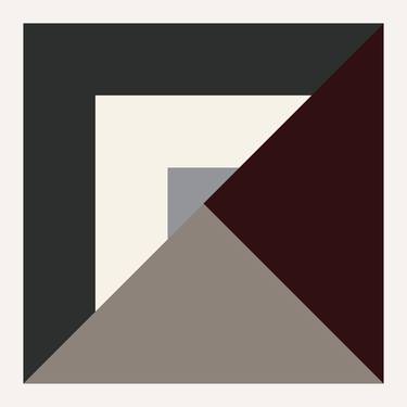 Original Contemporary Geometric Printmaking by Marcio Pontes