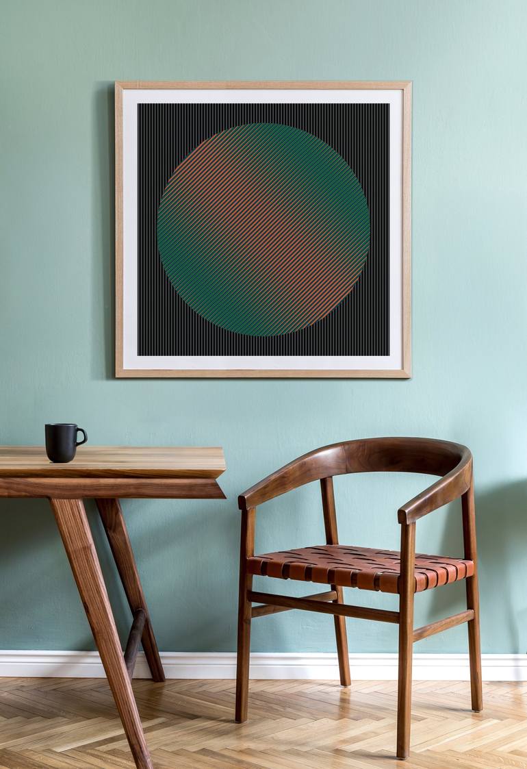 Original Contemporary Geometric Printmaking by Marcio Pontes