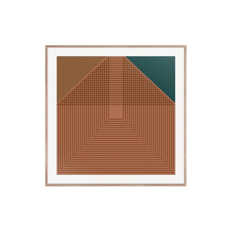 Original Contemporary Geometric Printmaking by Marcio Pontes