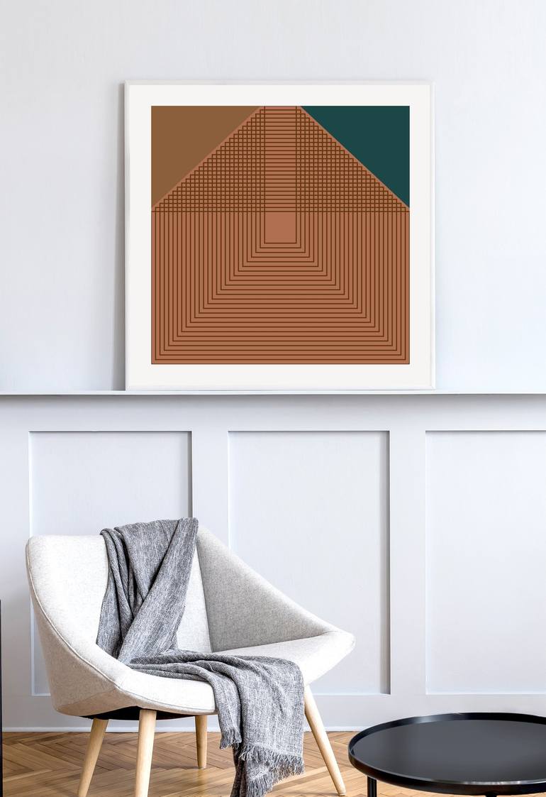 Original Contemporary Geometric Printmaking by Marcio Pontes