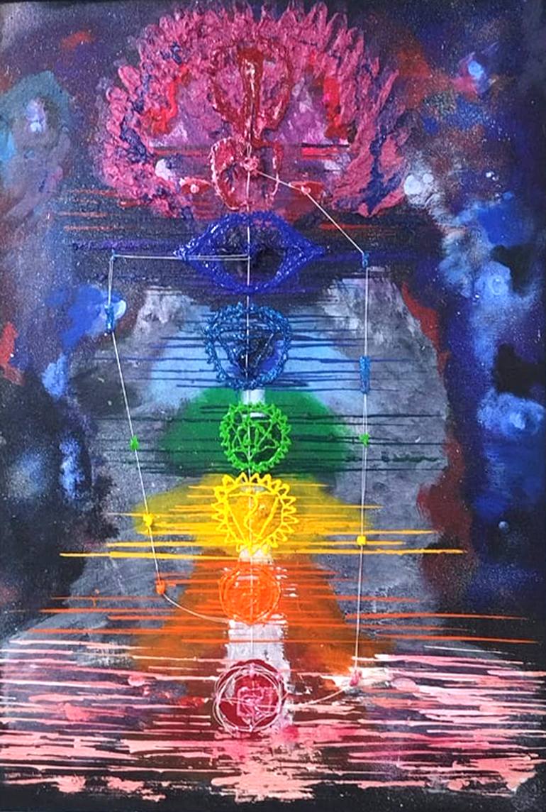 Original Expressionism Abstract Painting by Manu Sharma