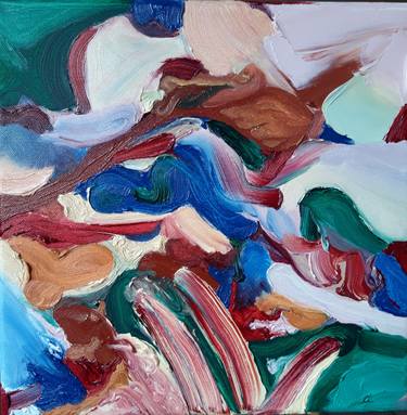 Original Abstract Expressionism Abstract Painting by Michalina Wilinska