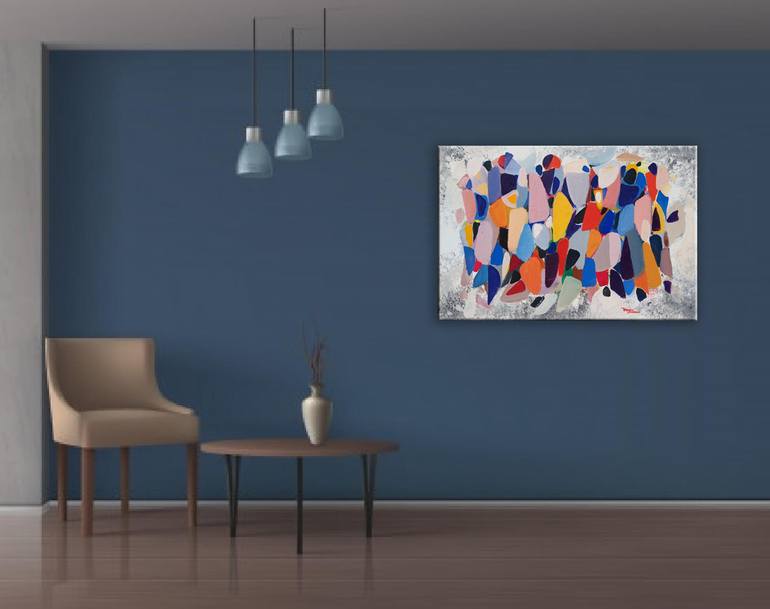 Original Fine Art Abstract Painting by Hayk Miqayelyan