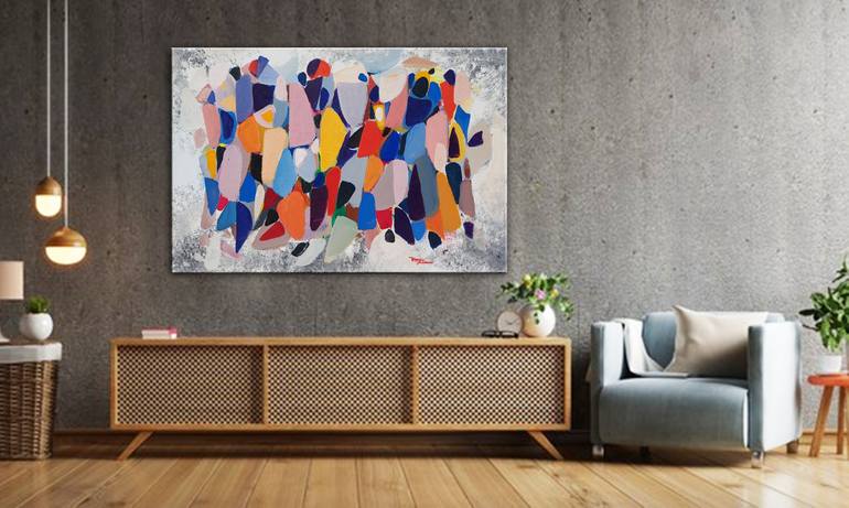 Original Fine Art Abstract Painting by Hayk Miqayelyan