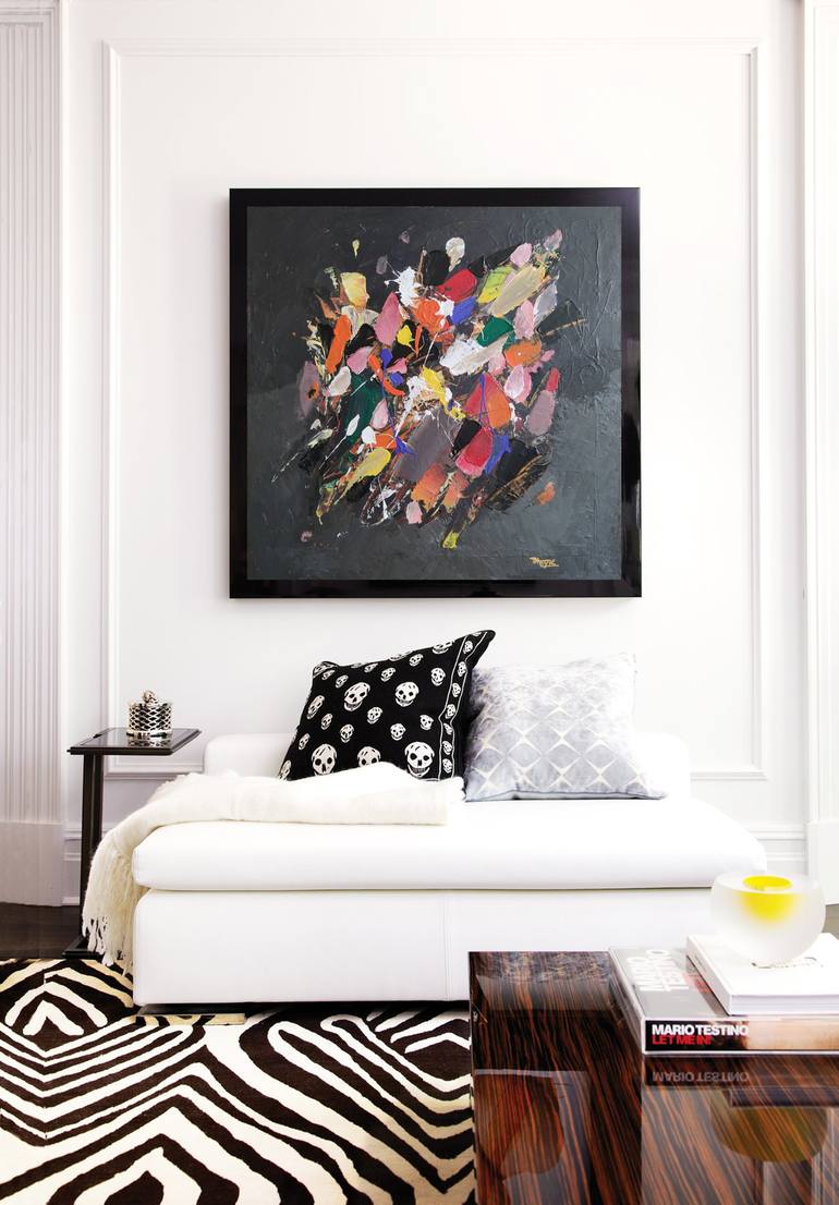 Original Art Deco Abstract Painting by Hayk Miqayelyan