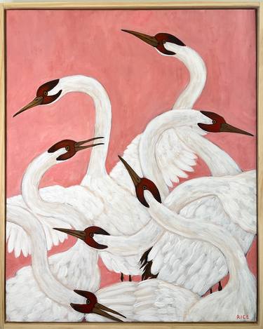 Original Art Deco Animal Painting by Lani Rice