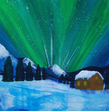 A memoir to an Alaskan winters night (Aurora borealis) thumb