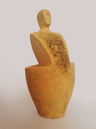 Original Abstract Men Sculpture by Katarzyna Wcislo